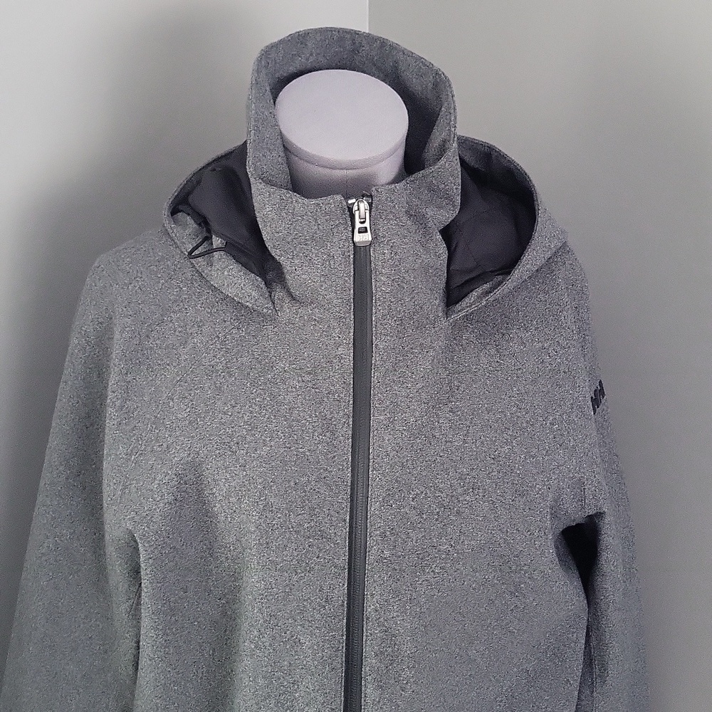 Helly Hansen Women’s Helly Tech® Long Hooded Softshell Parka – Grey, Size M - Picture 4 of 15